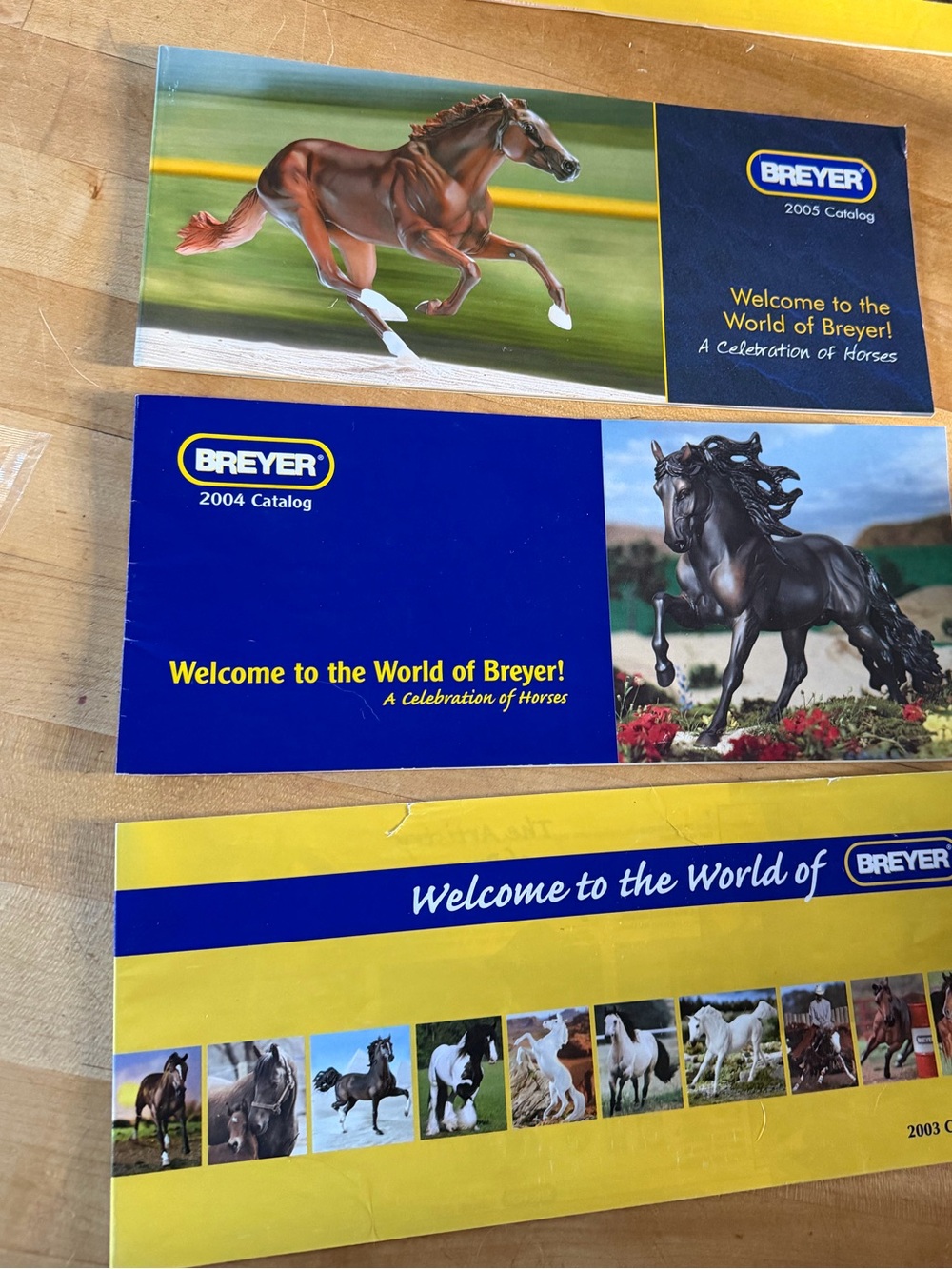 3 Breyer Model Horse Catalogs Box Manuals 2003,04,05